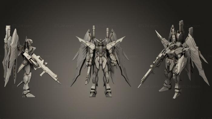 Figurines heroes, monsters and demons (Metal Build Destiny, STKM_0968) 3D models for cnc